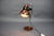 Black Space Age Hungarian Table Lamp in Brown Enamel, 1970s For Sale - Image 8 of 10