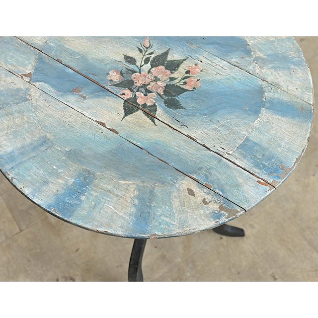 Gustavian (Swedish) Swedish 19th Century Gustavian Painted Side Table For Sale - Image 3 of 7
