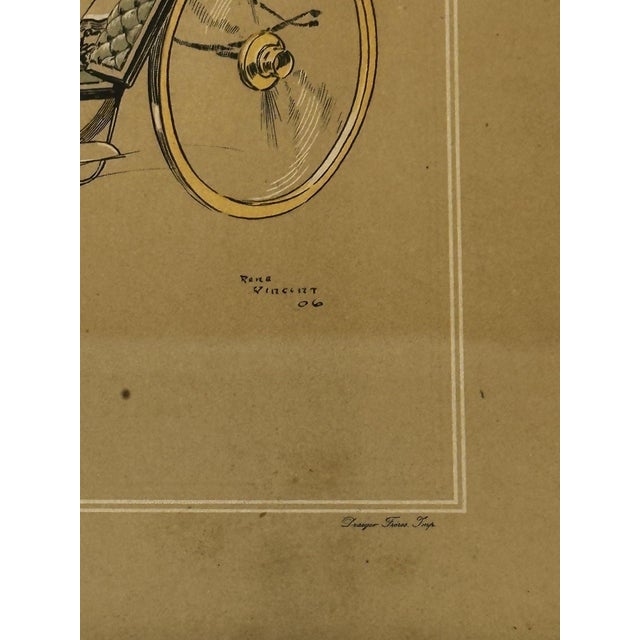 Rare original advertising illustration from a Berliet catalogue printed by the prestigious Draeger Printing House in 1907....