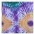 Early 20th Century Yoruba Tie Dyed Orange Teal and Purple Textile 90.5x75 inch For Sale
