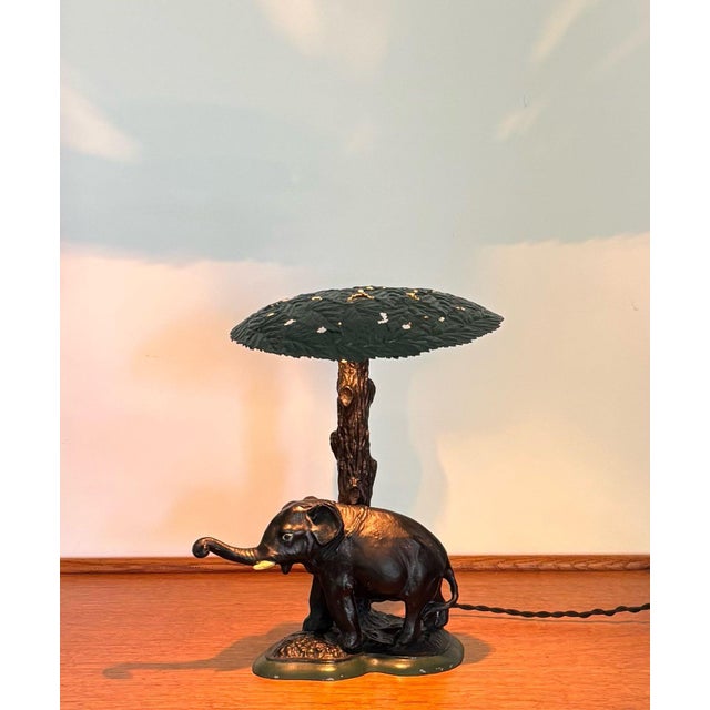 Table Lamp with Elephant, Austria, 1920s For Sale - Image 4 of 11