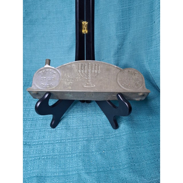 Rare 1909 Tobias Cohen Menorah Set Smithsonian Match Patented Oil & Candle Lamps For Sale - Image 12 of 18