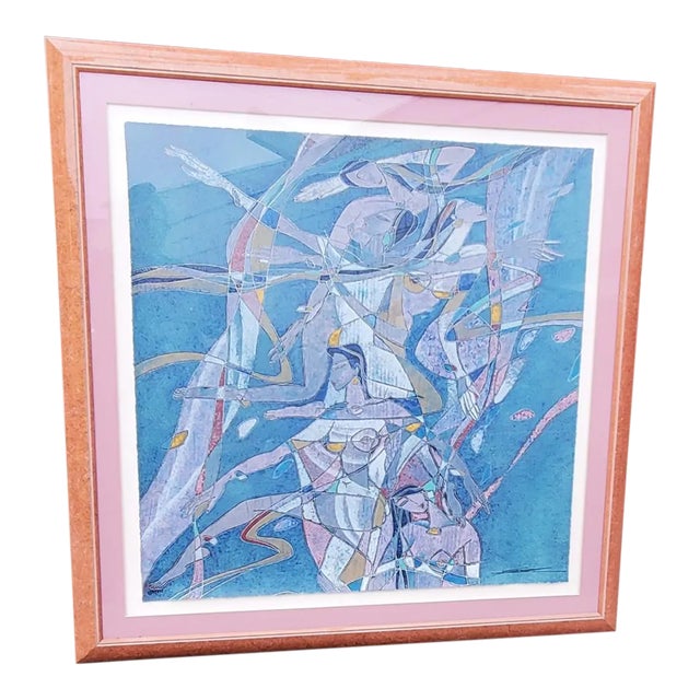 Yamin Young, Serigraph Signed & Numbered "Sirens Song" 275/275 Framed 1980s #2 For Sale