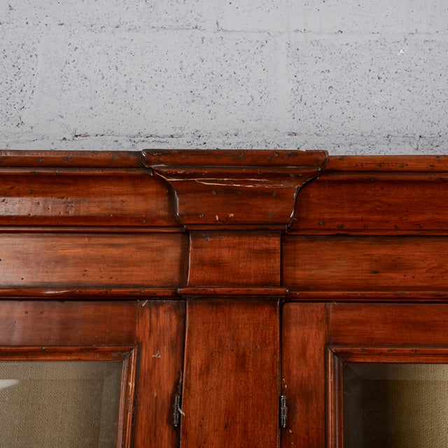 Walnut Display Cabinet Bookcase, 1990s For Sale - Image 15 of 18