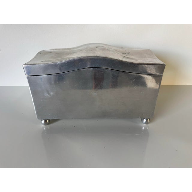 Vintage David Marshall Cast Aluminum & Brass Sculptural Box/ Sold For Sale - Image 4 of 12