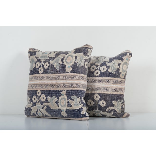 Mid-Century Modern Turkish Wool Cushion Cover - a Pair For Sale - Image 3 of 4
