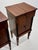 Pair of Early 19th Century Italian Empire Walnut Commodini With Ebonized Columns For Sale - Image 9 of 13