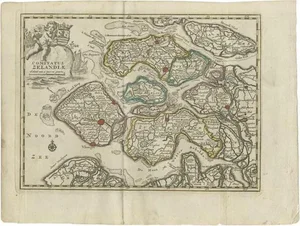 Antique Map of the Province of Zeeland by Keizer & De Lat, 1788