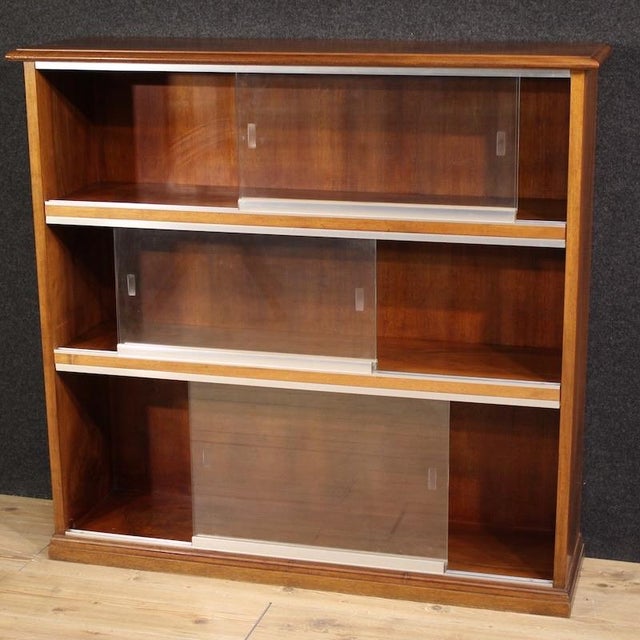 Wood Vintage Italian Bookcase, 1960s For Sale - Image 7 of 14