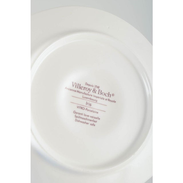 Porcelain Iris Cups with Saucers from Villeroy & Boch, 1980s, Set of 12 For Sale - Image 4 of 5