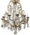 Mid 20th Century Mid-20th Century Italian Wrought-Iron Chandelier With Rock Crystal For Sale - Image 5 of 5