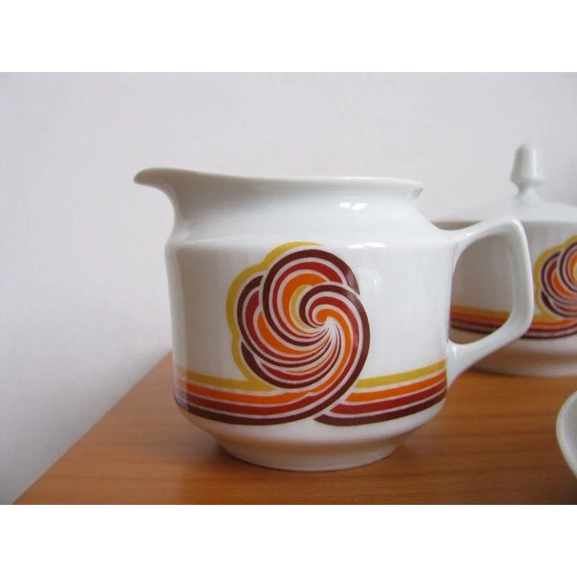 Brown Coffee Service from Bareuther Waldsassen Bavaria, 1970s, Set of 20 For Sale - Image 8 of 17