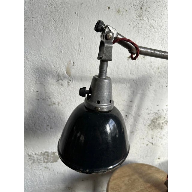 Black Task Lamp by Curt Fischer for Midgard, 1940s For Sale - Image 8 of 11