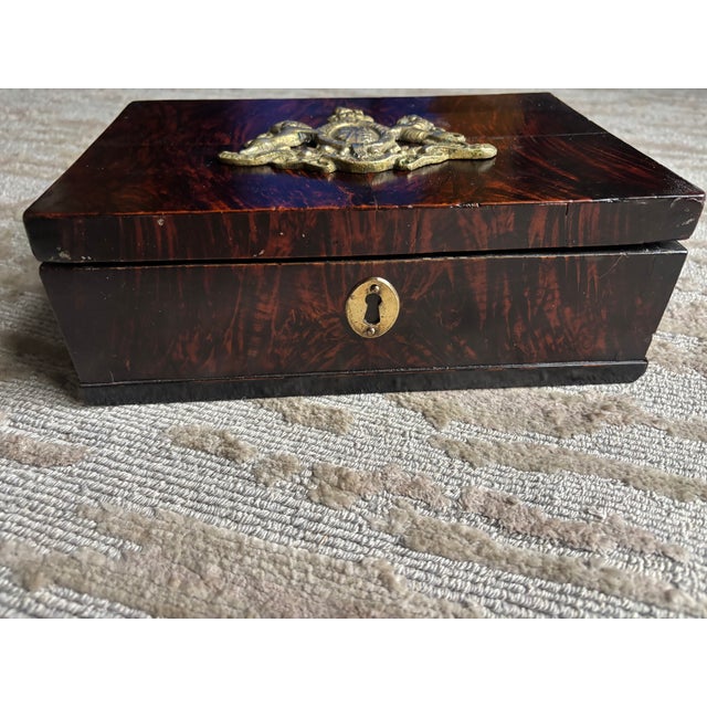 English British Coat of Arms Calamander Box For Sale - Image 3 of 12