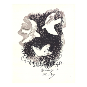 Braque Composition Lithograph 4 Homage to Dufy 1965