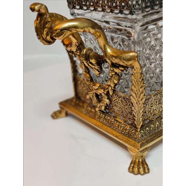 Vintage Ornate 2 Decanter Tantalus - Mid-20th Century For Sale - Image 12 of 18