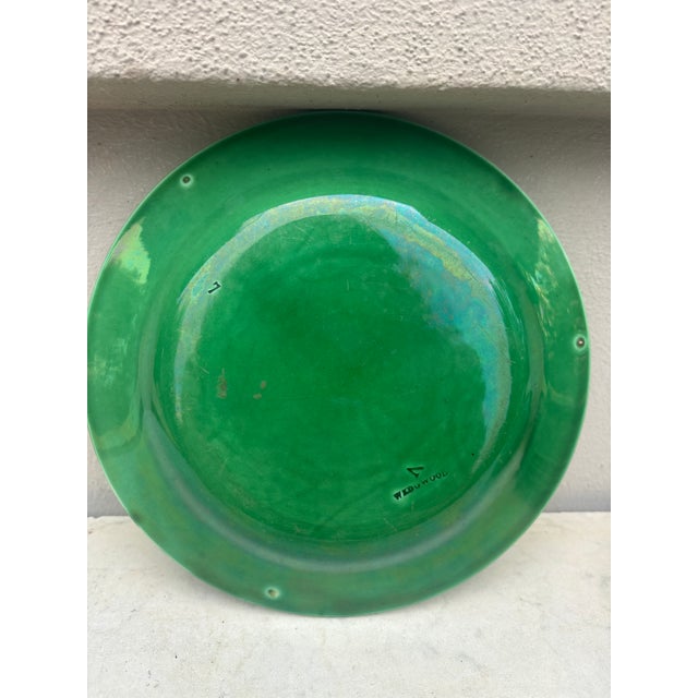 Wedgwood 19th Century Green Majolica Leaves Plate Wedgwood For Sale - Image 4 of 4