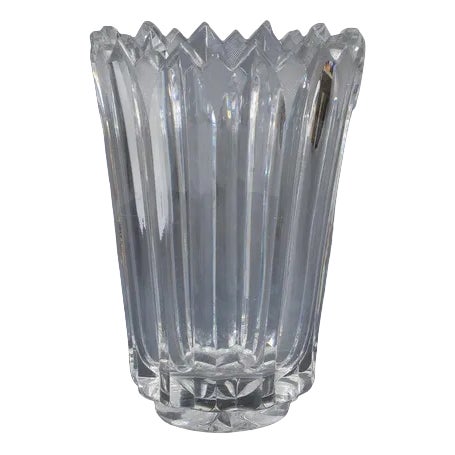 20th Century Crystal Vase For Sale