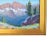 Mountain forest landscape oil painting on artist canvas panel by listed artist Silvio Silvestri (1948-2018.) Silvestri was...