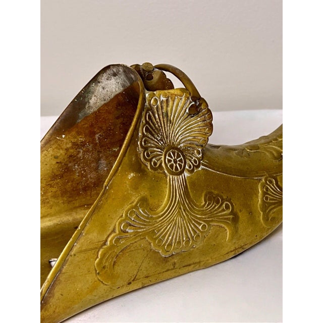 Pair of 19th Century Spanish Colonial Brass Equestrian Slipper Stirrups For Sale - Image 9 of 12