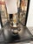 Black Pagoda Burnished Metal Wall Sconce, Large For Sale - Image 8 of 12