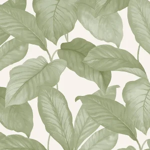 Sample - Borastapeter Bo Wallpaper in Leaf