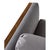 1970s Restored 1970s Milo Baughman Style Gray Cube Chair With Wood Sides For Sale - Image 5 of 11