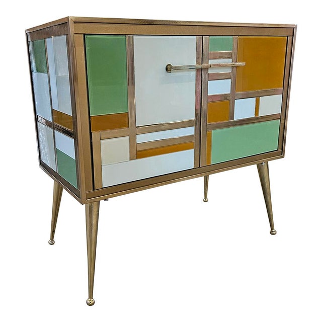 Sideboard with Two Glass Doors, 1980s For Sale - Image 6 of 10