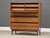 Calvin 1960s Kipp Stewart for Directional by Calvin Walnut Tall Dresser For Sale - Image 4 of 12