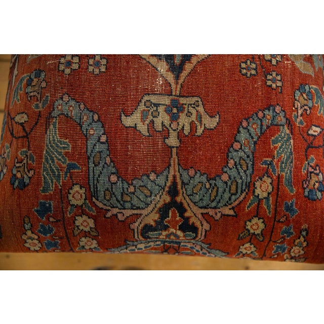 Contemporary Reclaimed Antique Persian Rug Ottoman Coffee Table For Sale - Image 3 of 9