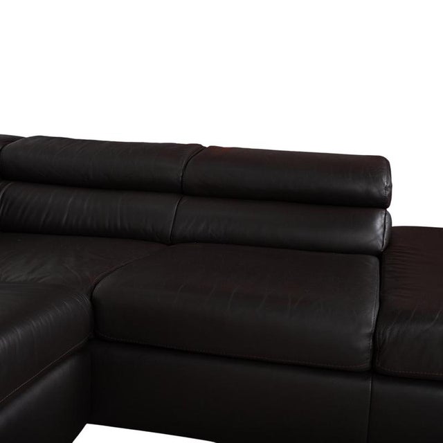 Animal Skin Courage Corner Sofa in Brown Leather from Ewald Schillig For Sale - Image 7 of 18
