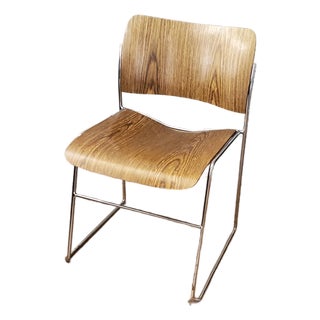 1970s David Rowland 40/40 Birch Stacking Chair Lot For Sale