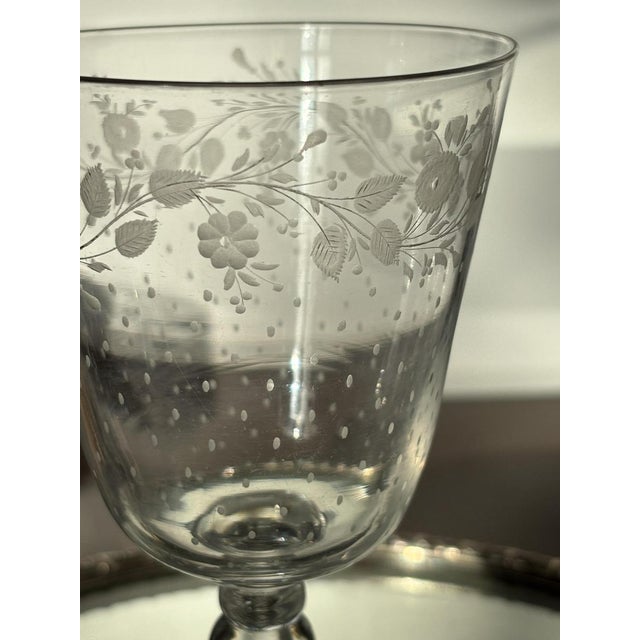 Water or Wine Glass from Baccarat, Early-Mid 19th Century For Sale - Image 8 of 11