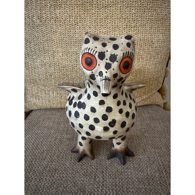 1980s Zuni Pueblo–Style Owl Bird Figurine | MoMA / Brooklyn Museum Art Reproduction For Sale - Image 12 of 12