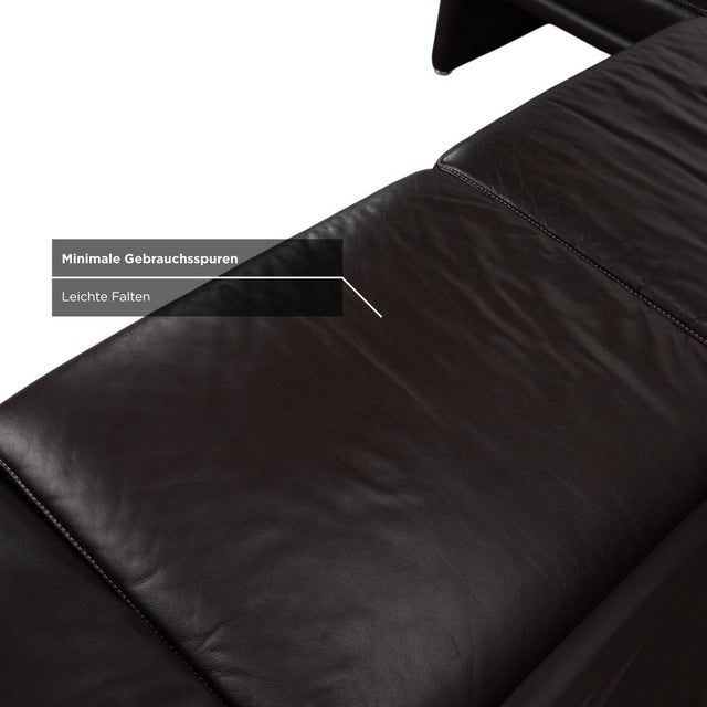 Raoul Leather Corner Sofa in Brown with Manual Function and Left Chaise by Koinor For Sale - Image 11 of 18