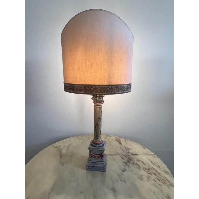 Italian Ceramic Table Lamp, 1980s For Sale - Image 6 of 16