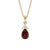 Dainty Garnet Pendant Necklace - January Birthstone Pendant Gifts For Sale - Image 4 of 5