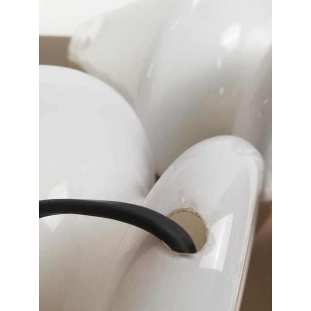Table Lamps in White Artistic Murano Glass from Prima Luce, Italy, 1970s, Set of 2 For Sale - Image 6 of 16