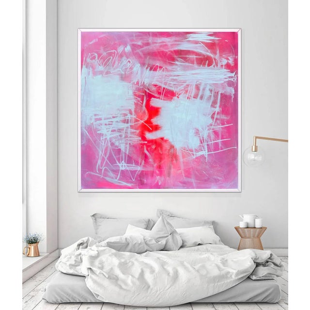 "Brief Encounter" by Trixie Pitts Wow Factor XL Abstract Expressionist Oil Painting For Sale - Image 10 of 12