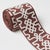 Traditional Schumacher Knotted Trellis Tape Trim In Grey On Brown For Sale - Image 3 of 4