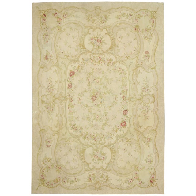 Vintage French Aubusson Rug - 09'10 X 14'04 For Sale - Image 9 of 9