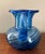 American Large Vintage Blue Swirl Glass Pitcher For Sale - Image 3 of 8