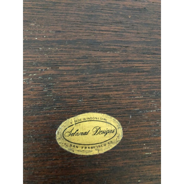 1990s Vintage 1990s Mahogany Selamat Designs San Fransico File Holder For Sale - Image 5 of 6