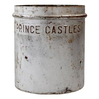 Vintage Prince Castles Ice Cream Bucket 10 Qt Metal Advertising Pail For Sale