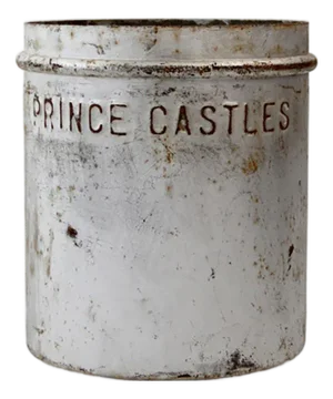 Vintage Prince Castles Ice Cream Bucket 10 Qt Metal Advertising Pail