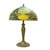 Glass Arts & Crafts Phoenix Reverse Painted Landscape Lamp C1920 For Sale - Image 7 of 10