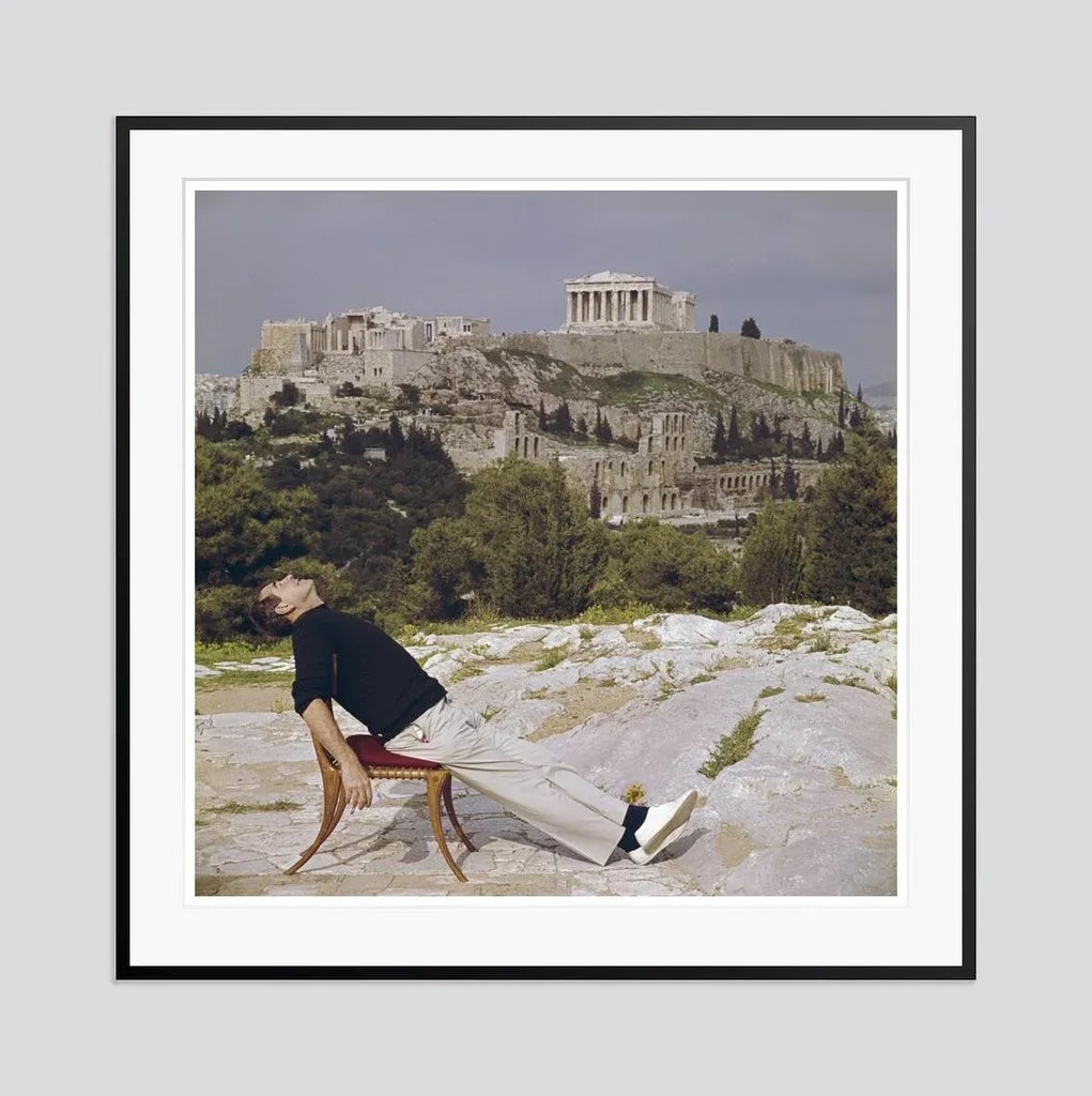 Civilised Snooze 1961 by Slim Aarons Framed C-Print | Chairish