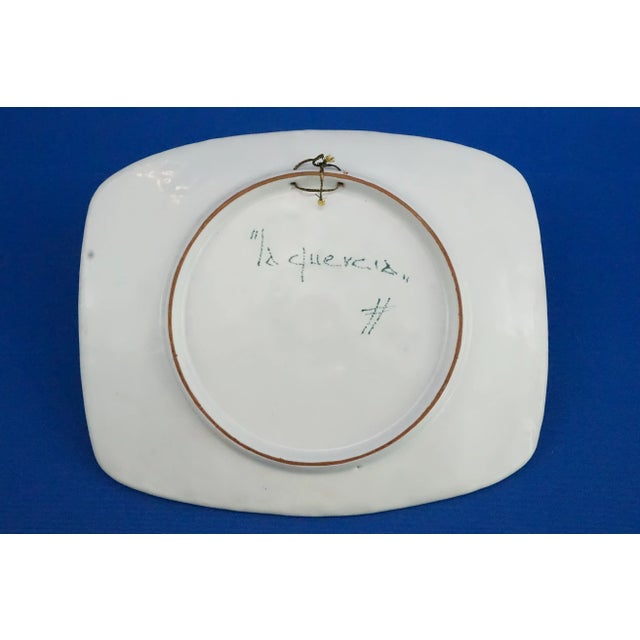 20th Century Art Deco Ceramic Plate Satirical Judge and Lawyer in Court from the La Quercia Libralessos Factory, Italy, 1950s For Sale - Image 14 of 16