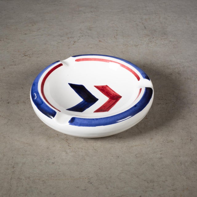 Early 20th Century Art Deco Hb Quimper Ashtrays, France c.1930-Two Available For Sale - Image 5 of 14