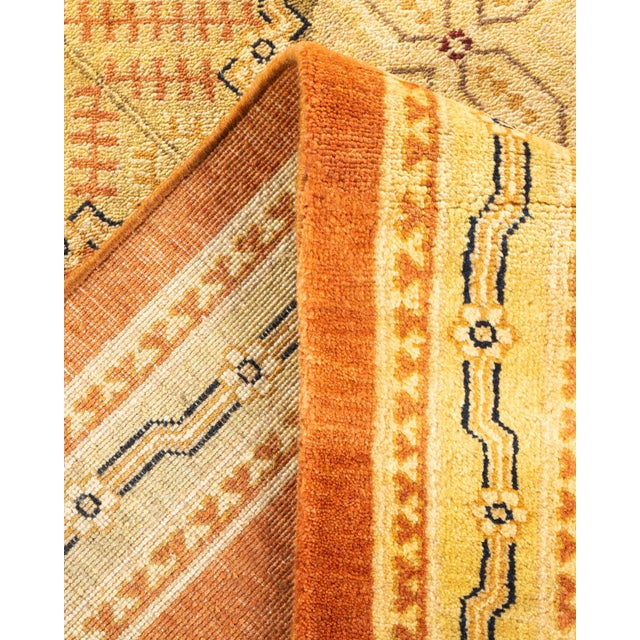 Eclectic, One-of-a-Kind Hand-Knotted Area Rug - Brown, 8' 1" x 9' 10" For Sale In New York - Image 6 of 8